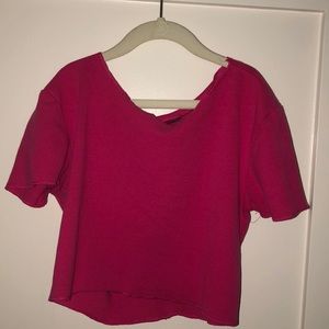 Pink zara plain shirt